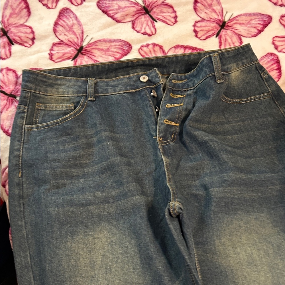 High Rise Blue Jeans Classic Style